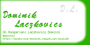 dominik laczkovics business card